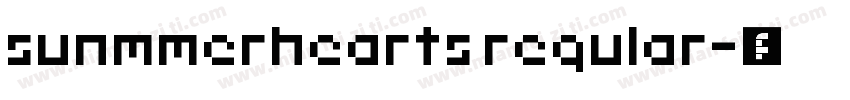 sunmmerhearts regular字体转换